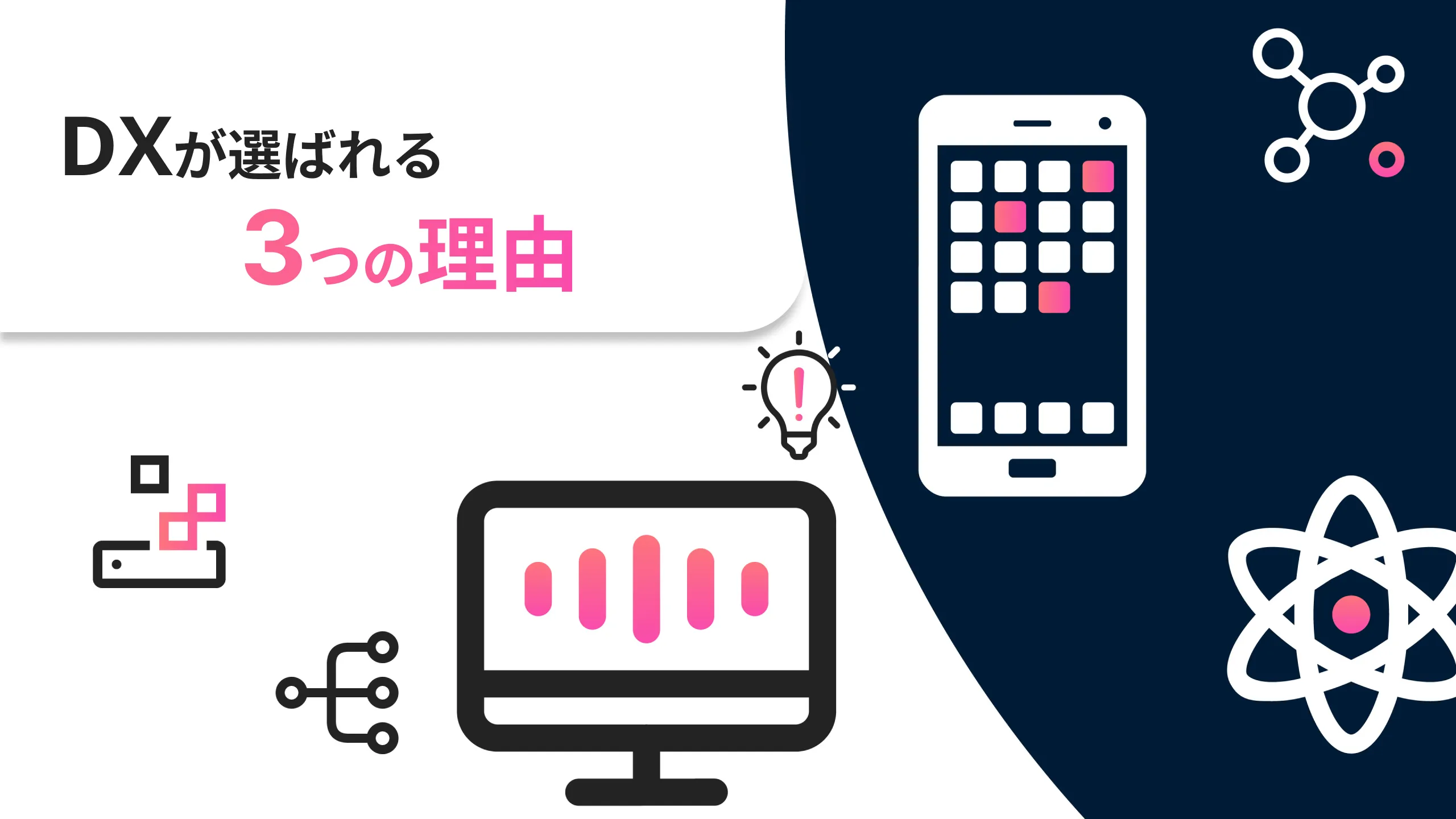DXが選ばれる3つの理由